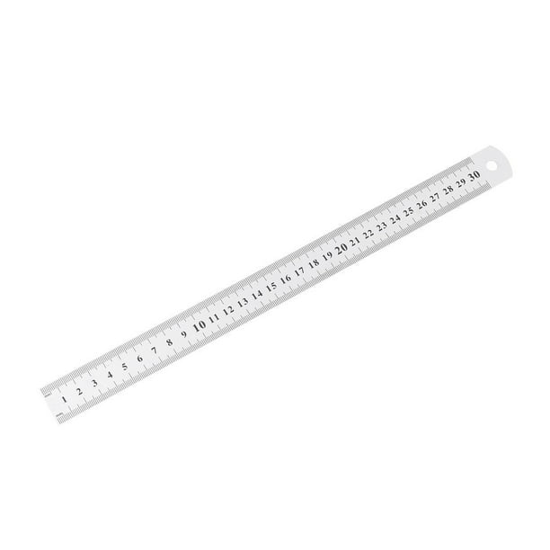 20/30cm Stainless Steel Metal Straight Ruler Precision Scale School Stationary